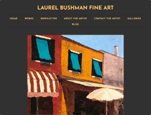 Tablet Screenshot of laurelbushman.com